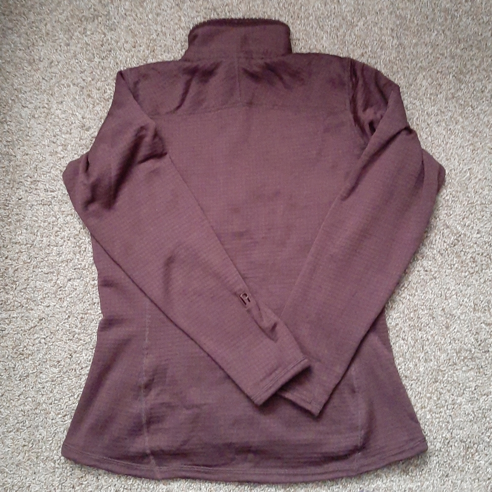 PATAGONIA R1 REGULATOR FLEECE HALF ZIP PULLOVER BROWN M MEDIUM WAFFLE POLARTEC - Picture 8 of 10
